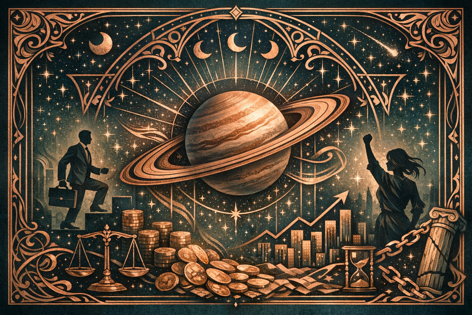 Saturn and Sun alignment creating tension across the zodiac