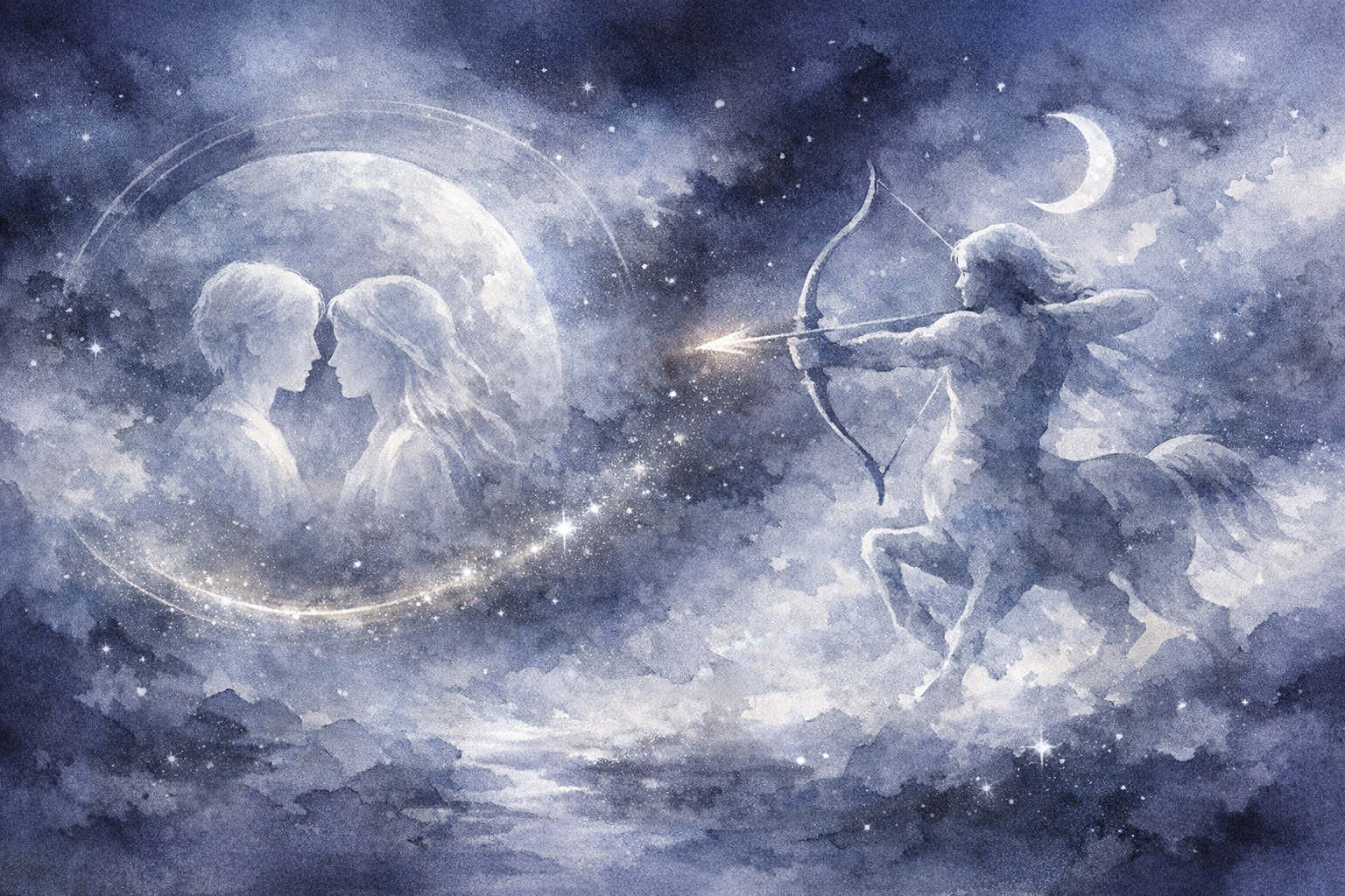 Gemini and Sagittarius cosmic connection - the axis of exploration and communication